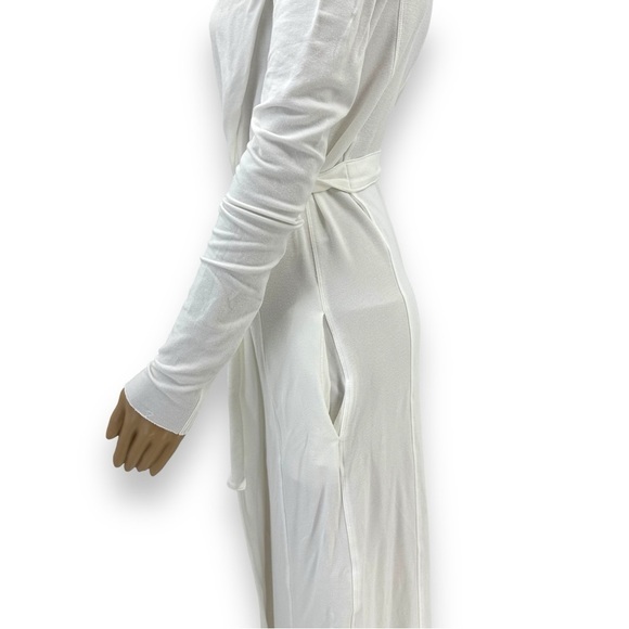 Lunya The Robe Stretch Pima Cotton & Modal Rob White Long Size XS / S Small - Picture 8 of 13